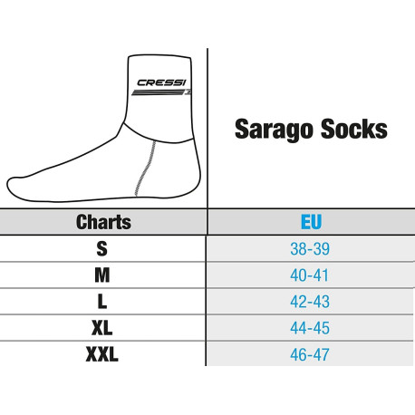 Chaussons SARAGO 5mm Cressi