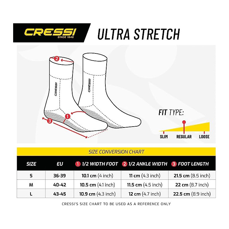 Chaussons Ultra Strech 1.5mm Cressi