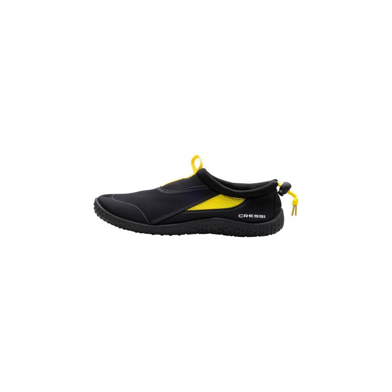 Chaussures Coco noir/jaune Cressi avec lacet