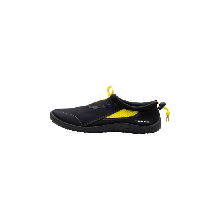 Chaussures Coco noir/jaune Cressi avec lacet